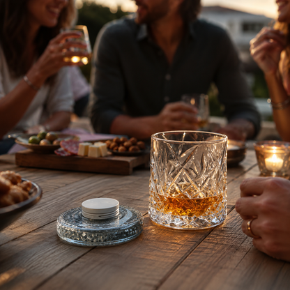 Devir Glass 360° Dönen Kristal Viski Bardağı